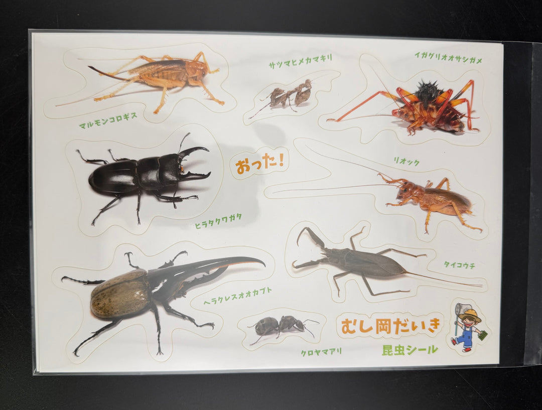 【むし岡だいき】昆虫マルチシール