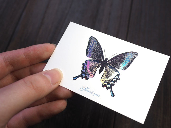 Thank you カード 5枚入り（ミヤマカラスアゲハ）