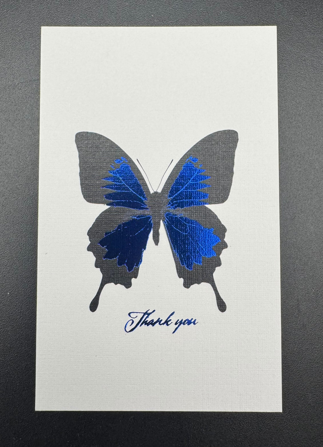 Thank you カード 5枚入り（オオルリアゲハ）