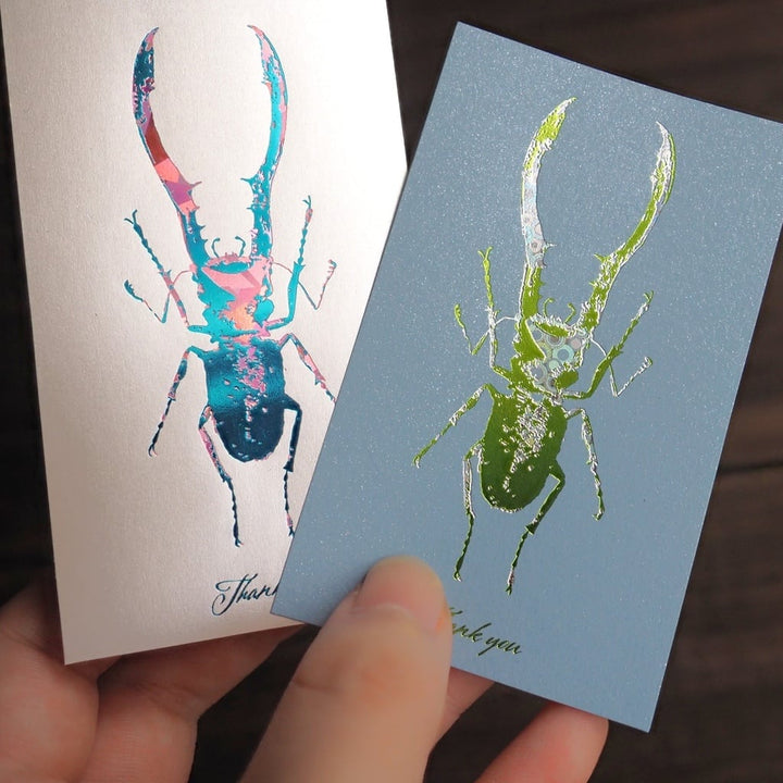 Thank you カード 2枚入り（メタリフェルホソアカ）