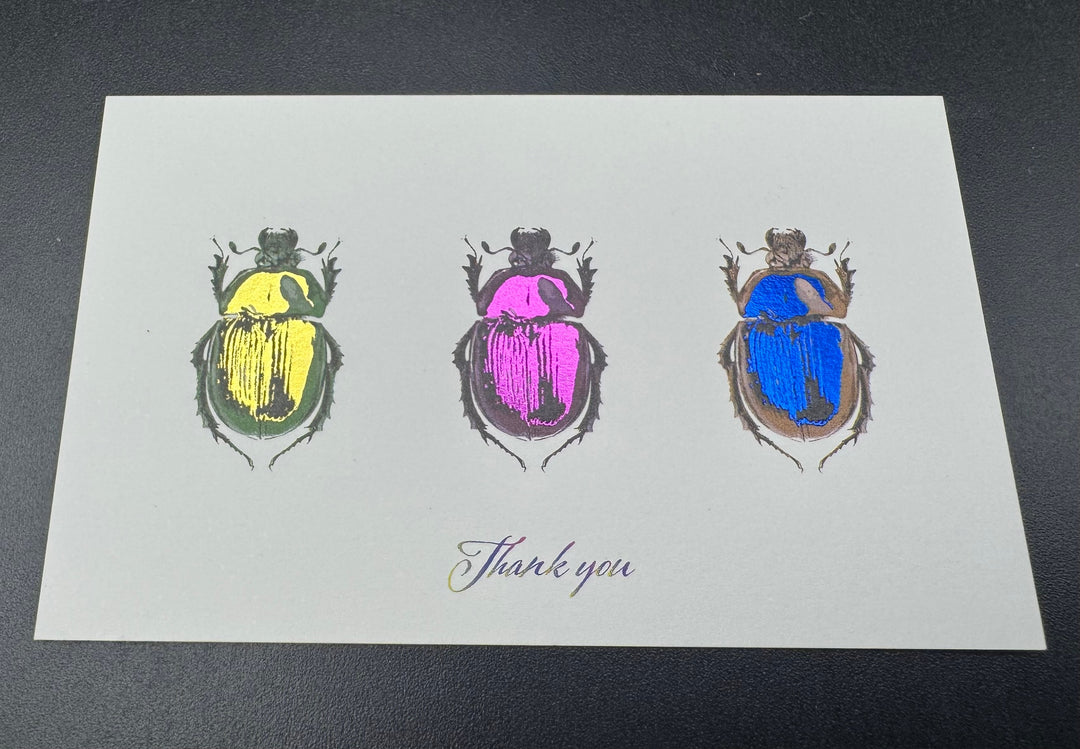 Thank you カード 5枚入り（オオセンチコガネ）