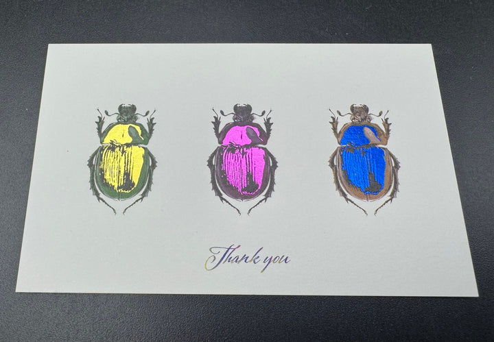 Thank you カード 5枚入り（オオセンチコガネ）