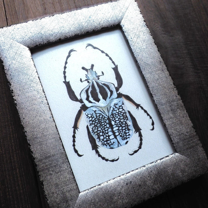 ポストカード 1枚入り（シラフオオツノハナムグリ）【※額無し】