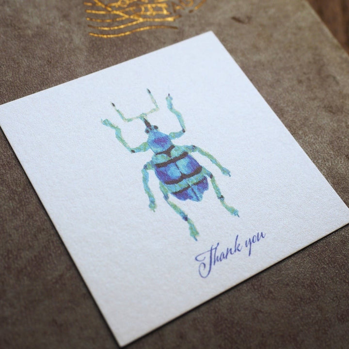 Thank you カード 5枚入り（ホウセキゾウムシ）