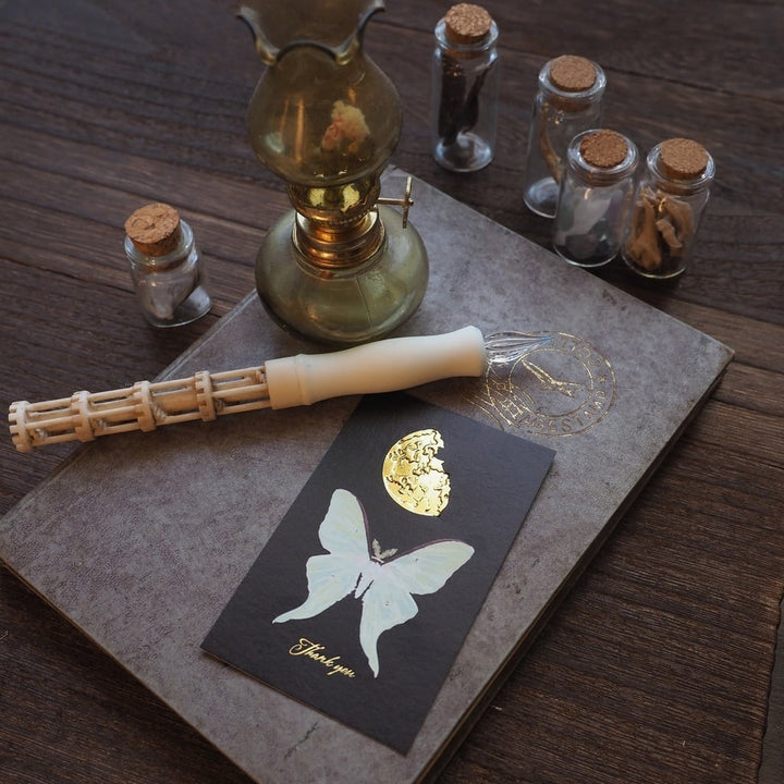 Thank you カード 5枚入り（オオミズアオ）箔押し