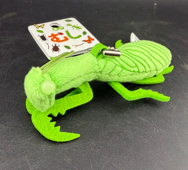 森の虫 ハラビロカマキリ ぬいぐるみキーチェーン