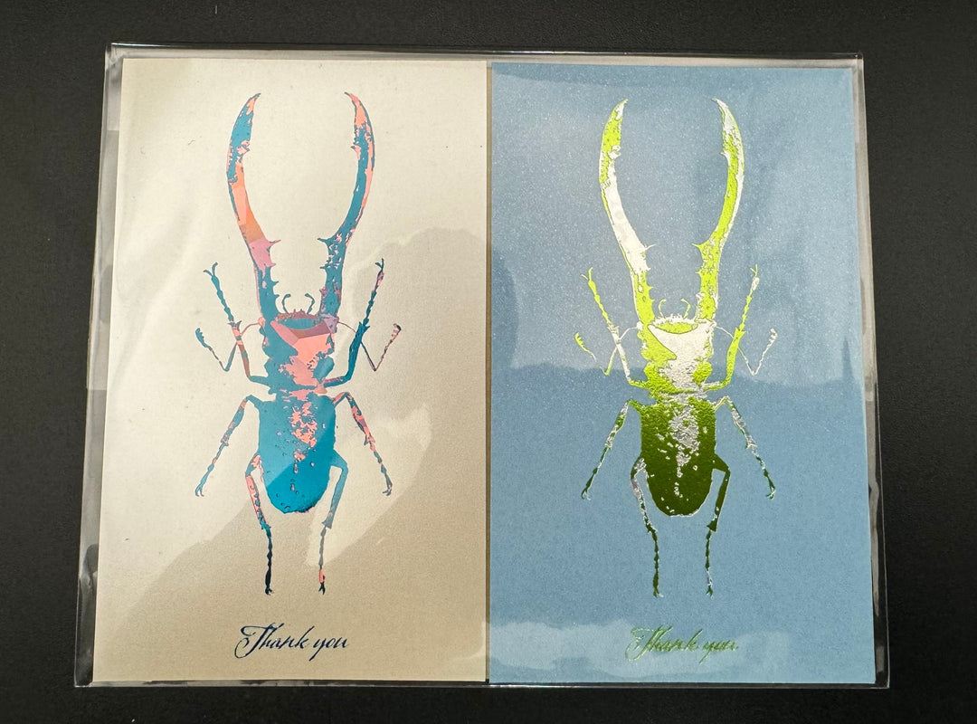 Thank you カード 2枚入り（メタリフェルホソアカ）