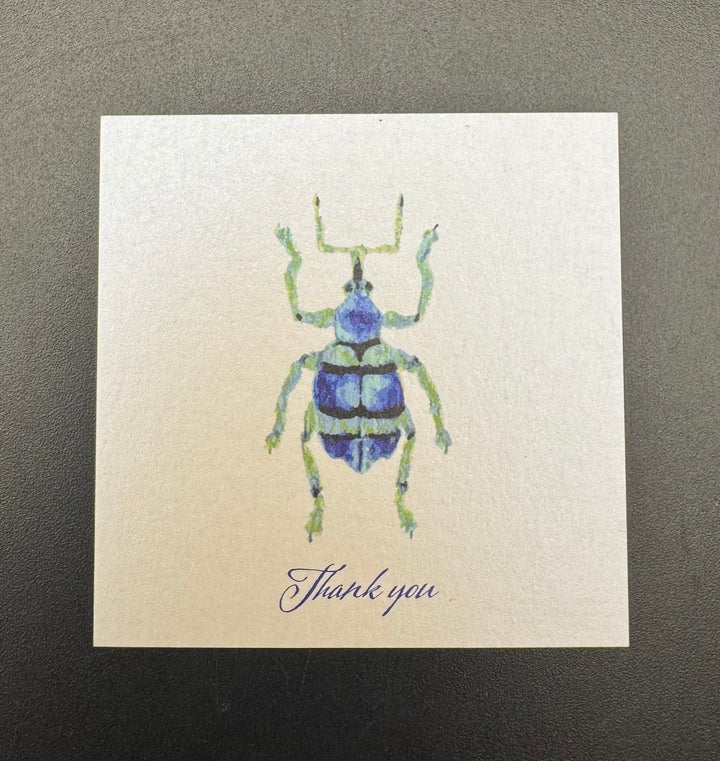 Thank you カード 5枚入り（ホウセキゾウムシ）